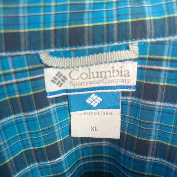 Columbia Men’s Plaid Button Up Shirt XL - Picture 5 of 6